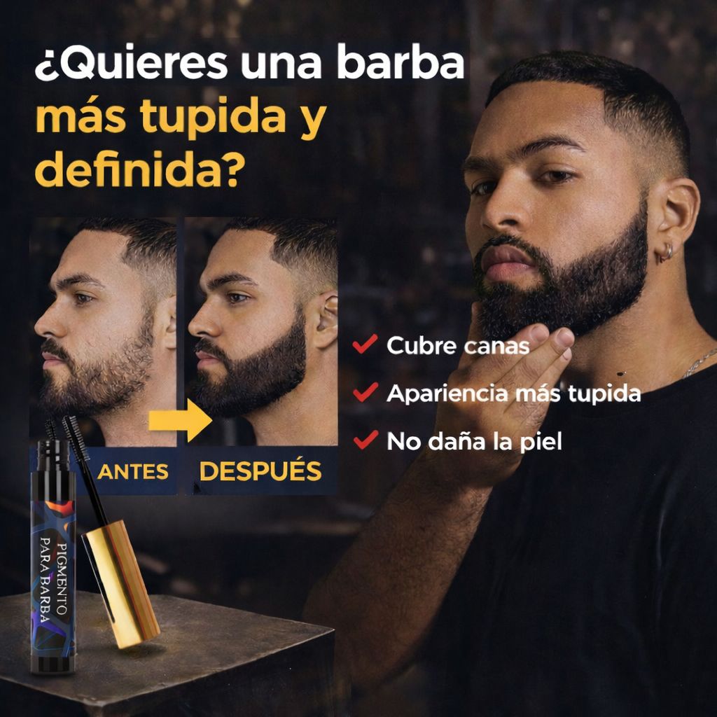 Pigmento negro para barba 6g